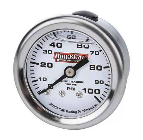 0-100 PSI Liquid Filled 1.5" Gauge 611-90100