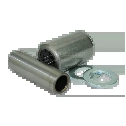 1/2" I.D. High Temp Heavy Duty Roller Bearing Kit (Short) for 2" Wide Caster Wheels - 600˚F