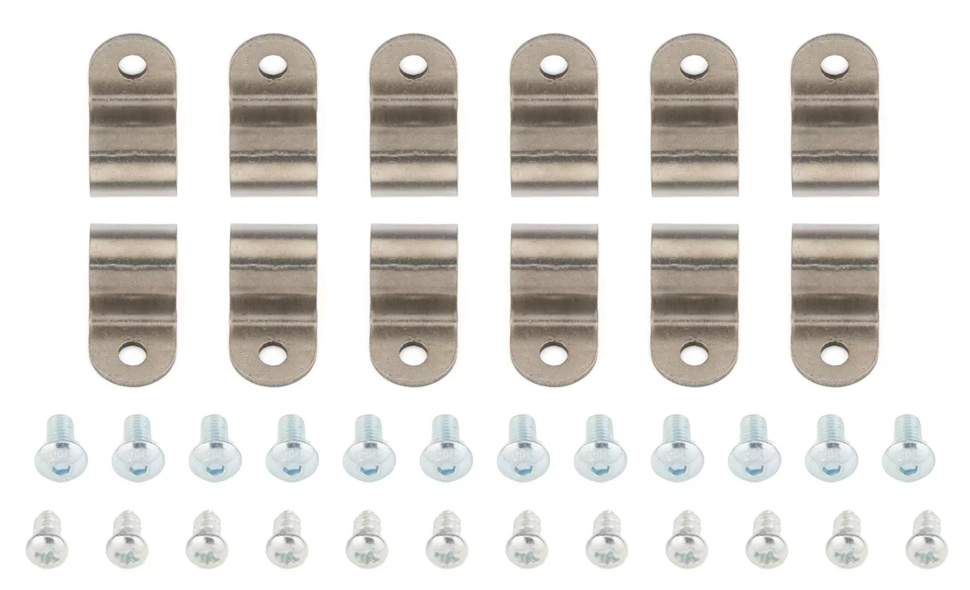 1/2in Stainless Steel Single Line Clamps 12Pk