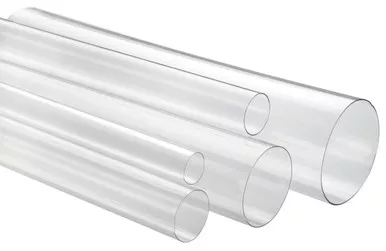 2-3/4" x 6' Extra Heavy Wall Round Clear Plastic Tube