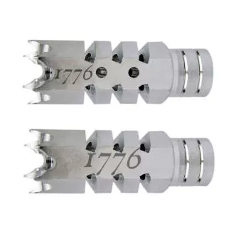 .223/5.56 1/2″X28 Shark Muzzle Brake Stainless Laser –1776