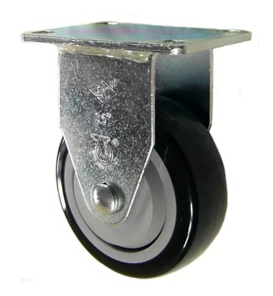3-1/2" x 1-1/4" Polyurethane Rigid Caster - 300 Lbs Capacity