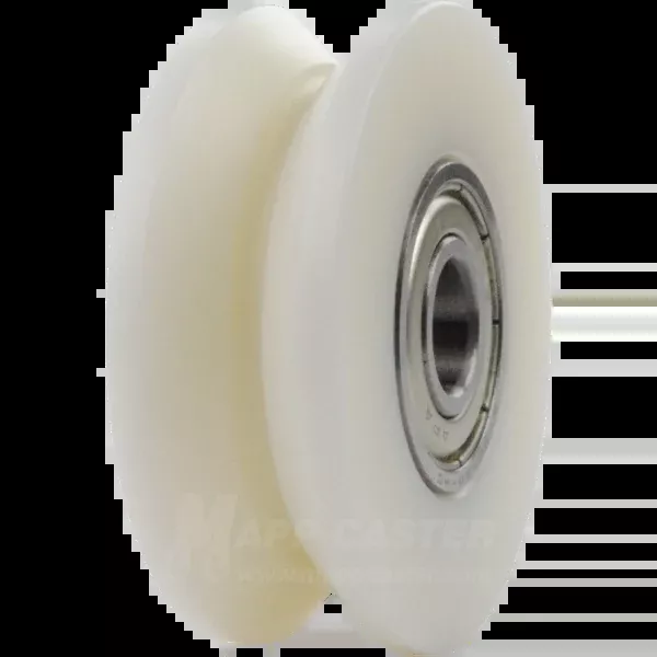 50mm x 18mm (1.96" x 0.7") Nylon V-Groove Wheel - 110 Lbs Capacity