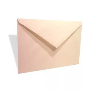 6 Bar 4 3/4" x 6 1/2" Linen Envelope, Natural (50 Pieces)