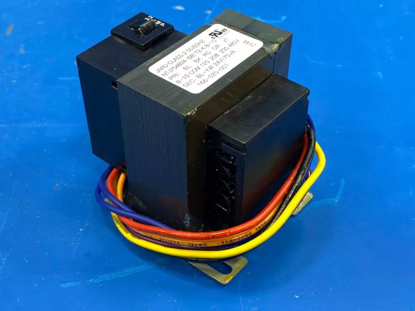 75VA Class 2 Industrial Control Transformer 240V/480V to 24V Jard NTJ754824-B81T2 50/60Hz