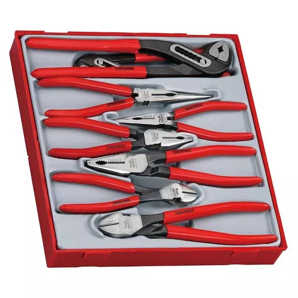 8Pc Mega Bite Vinyl Grip Plier Set | Tool Tray Sets