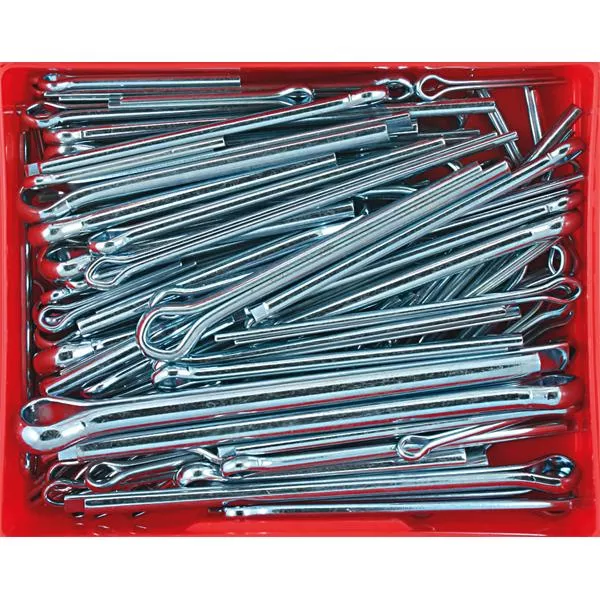 93Pc Split Pin (Cotter) Assortment -Lrg Sizes Zinc | Assortments - Split (Cotter) Pins