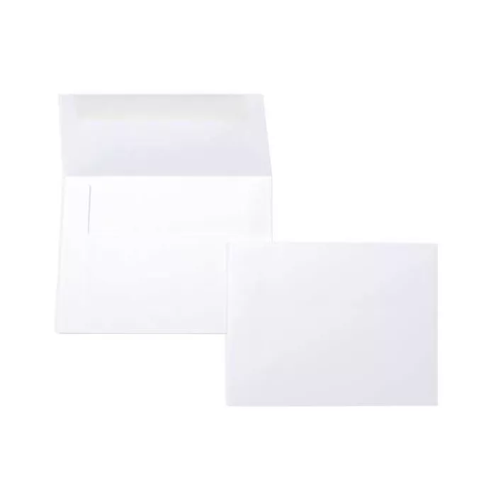 A2 Bright Envelopes, Bone White, 5 3/4" x 4 3/8" (50 pack)