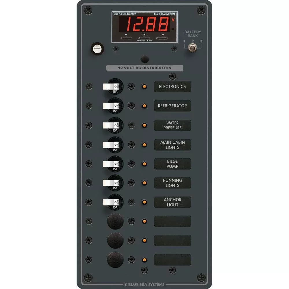 Blue Sea 8402 DC 10 Position w/Multi-Function Meter [8402]