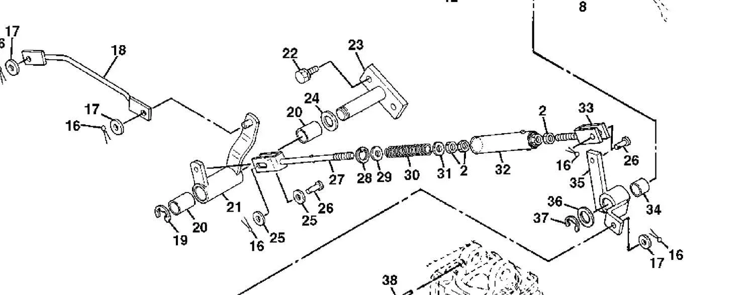 Brake Rod End, Right Hand Thread for John Deere