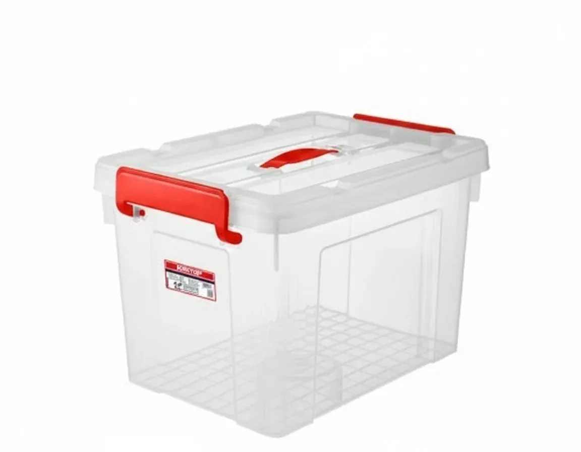 EMTOP Heavy Duty Plastic Storage Box (87L(25"))