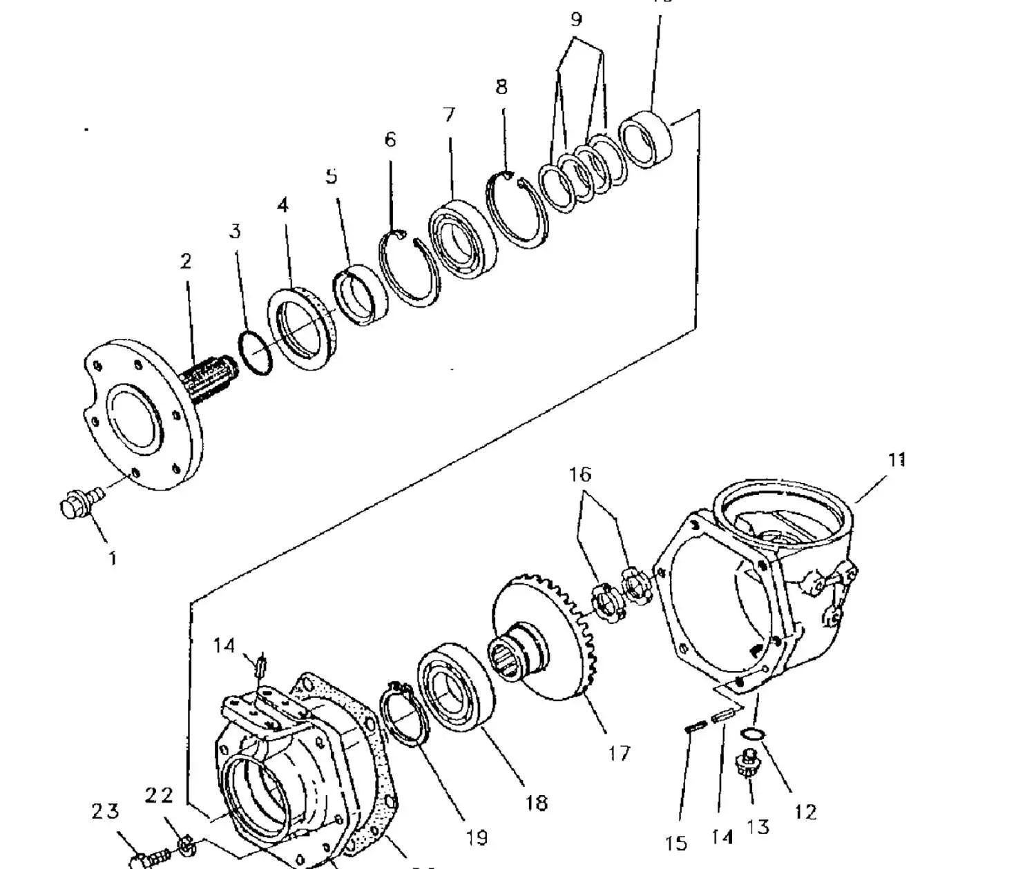 Front Axle, Bearing (4wd) (Item # 18 on Drawing)