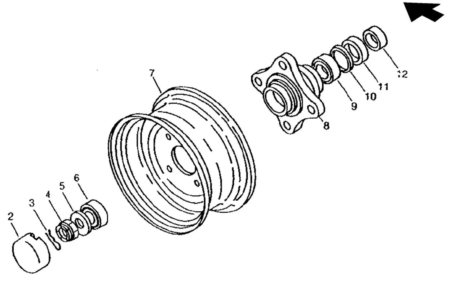 Front Axle Hub Seal (2wd) (Item # 11 on Drawing)