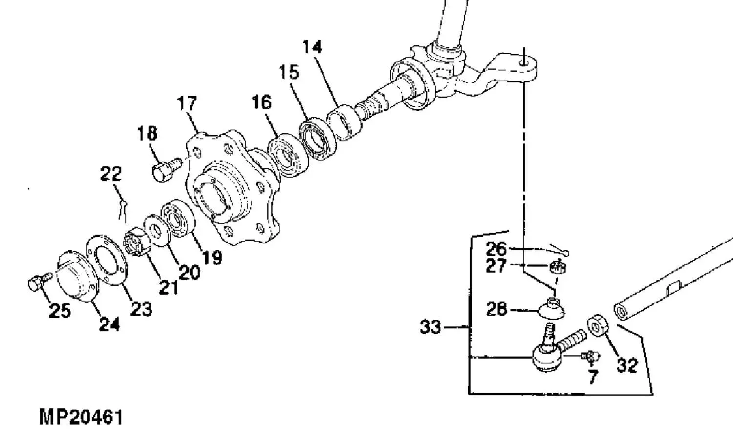 Front Axle Hub Seal (2wd)