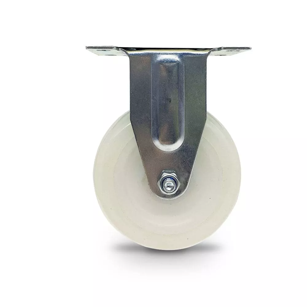 Grip 43011 100mm 145kg White Nylone Poly Core Fixed Castor