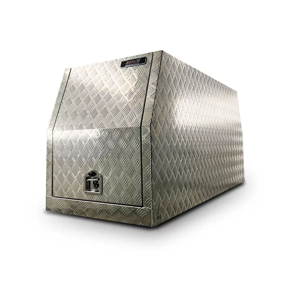 Grip GUC1000 1000mm x 1780mm x 850mm 2 Door Checker Plate Aluminium Ute Canopy