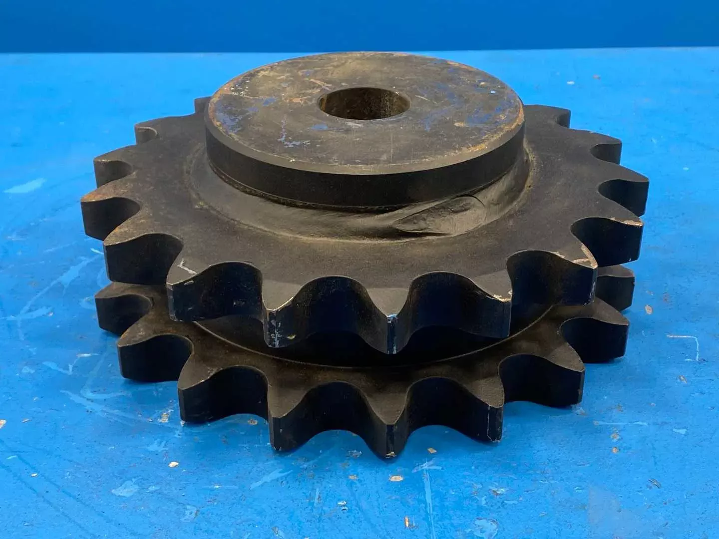 Martin Sprocket & Gear D120B18 Double Roller - Bored to Size - B Hub, 18 Teeth, 1.5 in Stock Bore, Steel Material