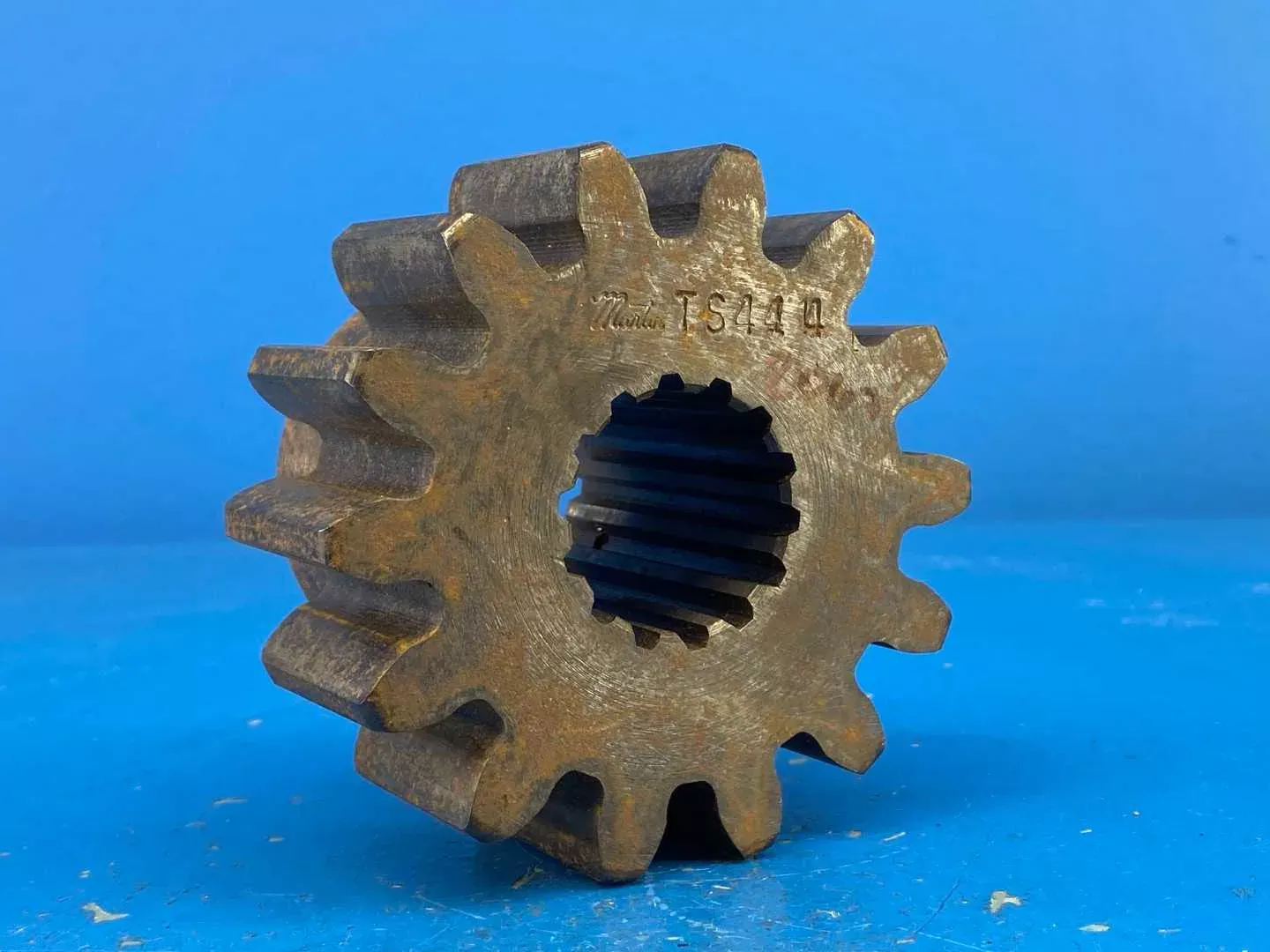 Martin Sprocket & Gear TS414 Steel Spur Style B 20° Pressure Angle 14 Teeth 4 Diametral Pitch 3.5" Pitch Diameter