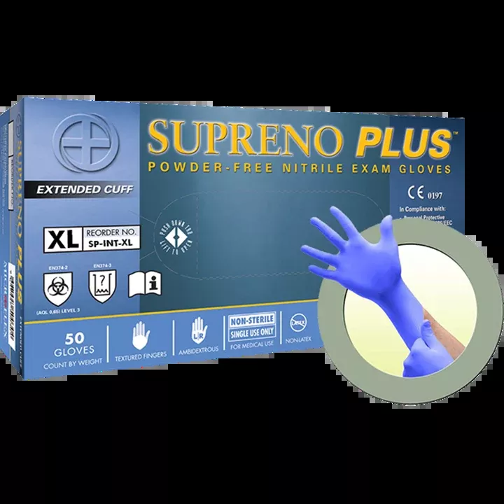 Microflex Supreno Pf Nitrile Long Cuff Gloves Xlarge (Box 50)