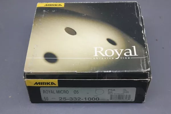 Mirka 23-332-1000 P 1000 Grit Royal Micro 5" Sand Paper Sanding Disk 50 Piece