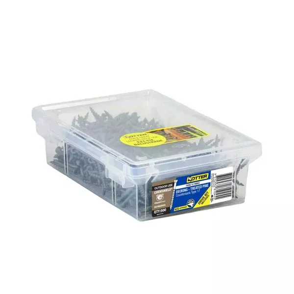 Otter Treated Pine Decking Screws Chemshield™ 8G x 50mm Pack 500