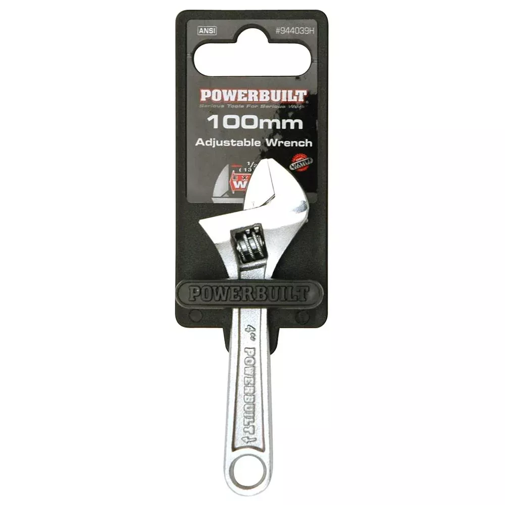 Powerbuilt 100mm/4" Adjustable Wrench