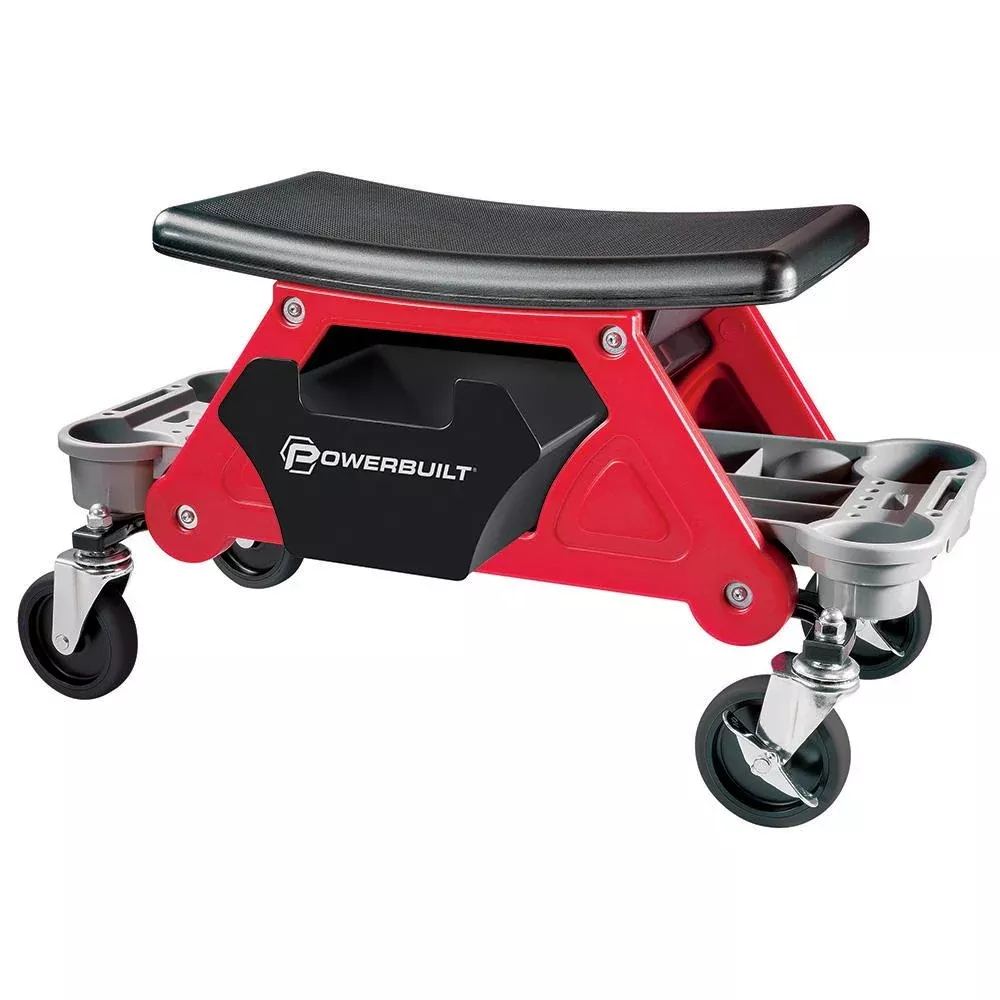 Powerbuilt Rolling with Seat with Organizer