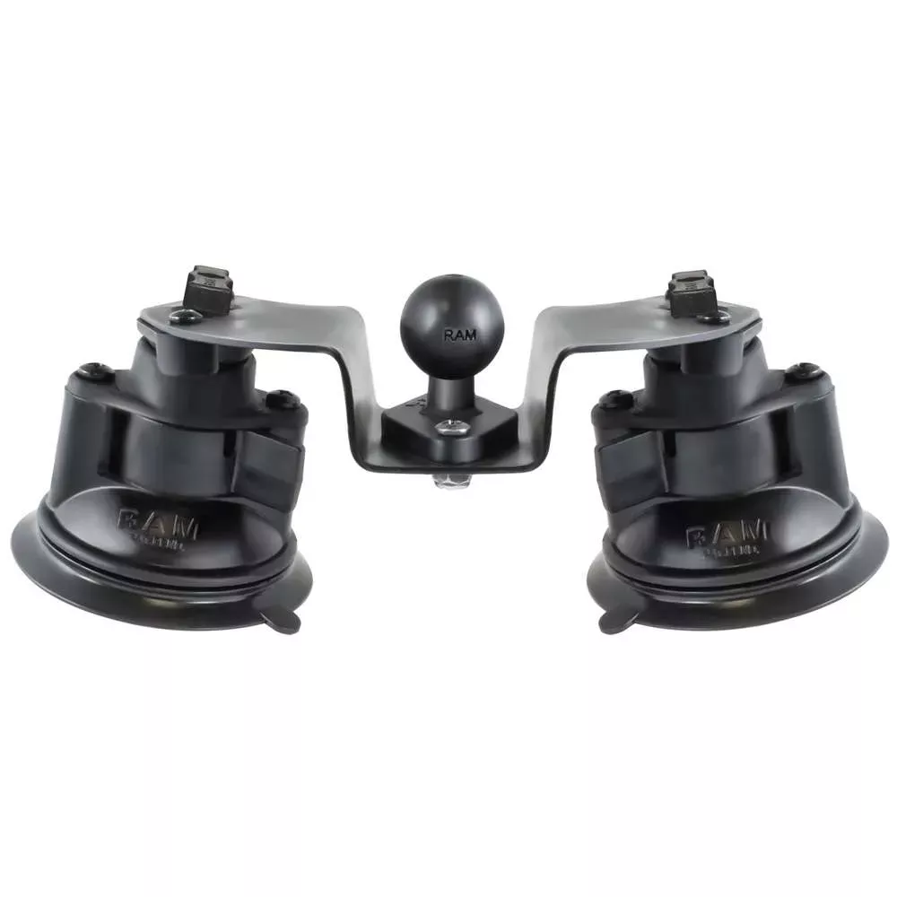 RAM Mount Dual Articulating Suction Cup Base w/1″ Ball Base