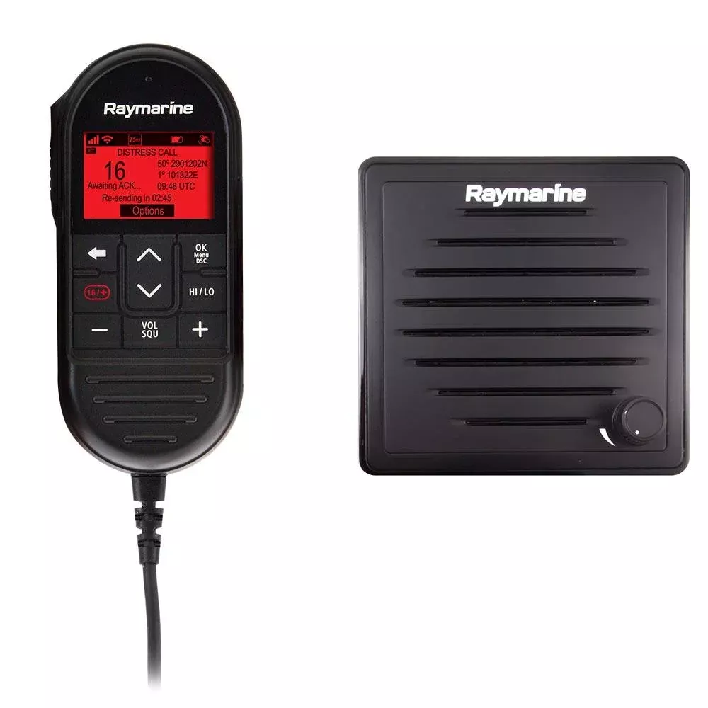 Raymarine Ray90 Wired Second Station Kit w/Passive Speaker, RayMic Wired HandsetRayMic Extension Cable - 10M [T70432]