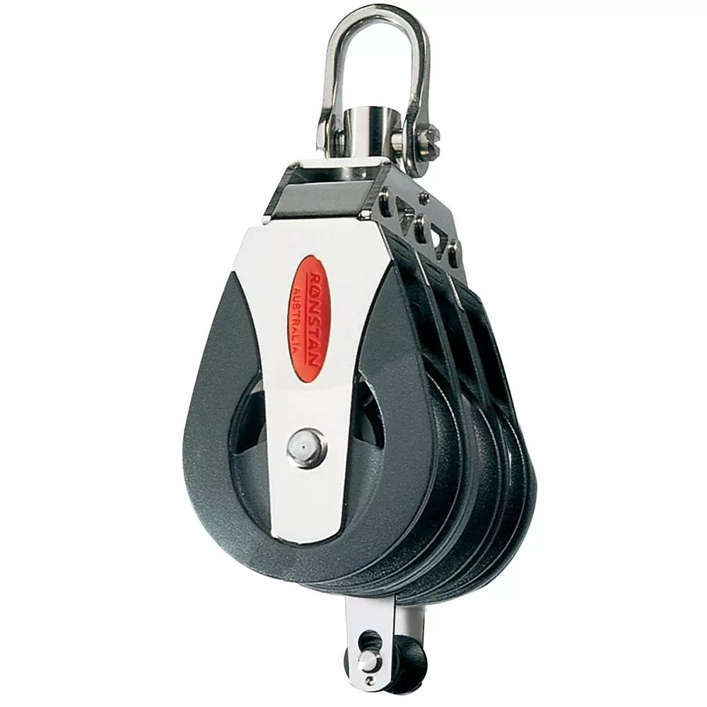 Ronstan Series 40 Ball Bearing Block – Triple – Becket – Swivel Head