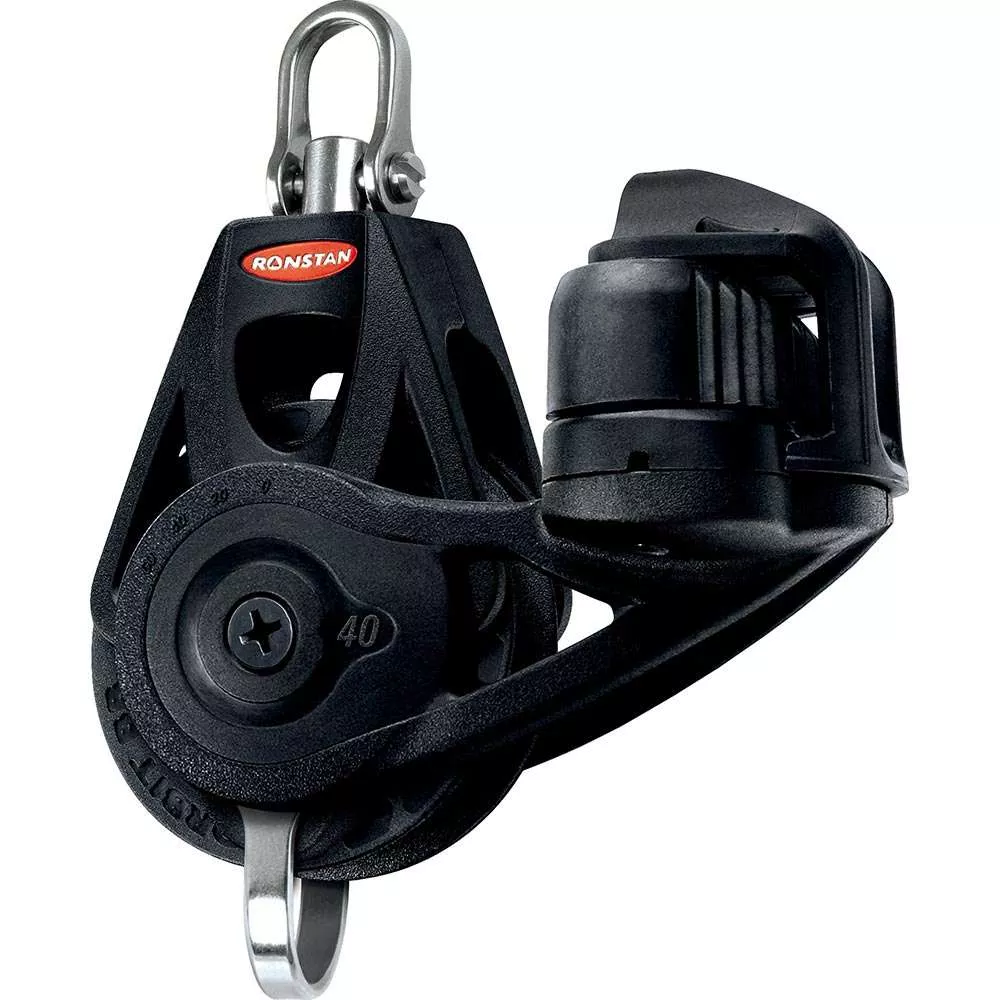 Ronstan Series 40 Ball Bearing Orbit Block – Single – Becket – Cleat – Swivel Head