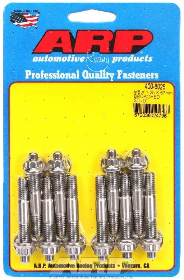 S/S Stud Kit - (10) M8 x 1.25in x57mm