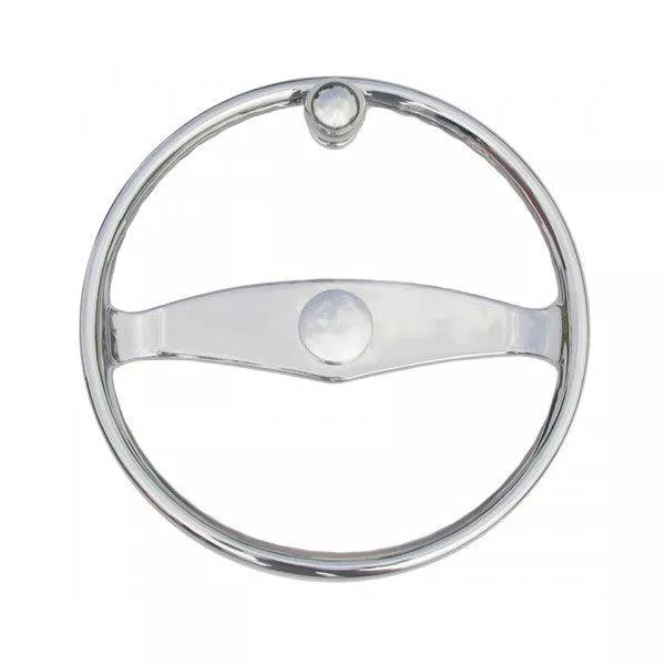 Schmitt Steering Wheel 15 1/2" w/Knob for 3/4" Teleflex Tapered Shaft 50003