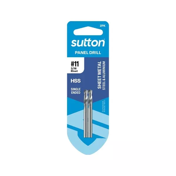 Sutton D131 Panel Drills Single Ended Silver Bullet 2 Pack