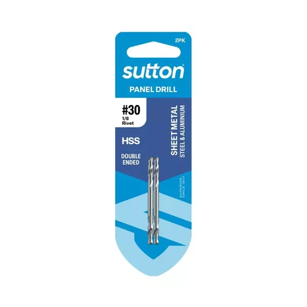 Sutton Drill Tupoint Numb 30mm/1/8" Pack of 2