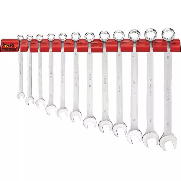 Teng 12Pc Lmp Metric Spanner Set 8-19Mm W/ Wall Rack | Tool Tray Sets