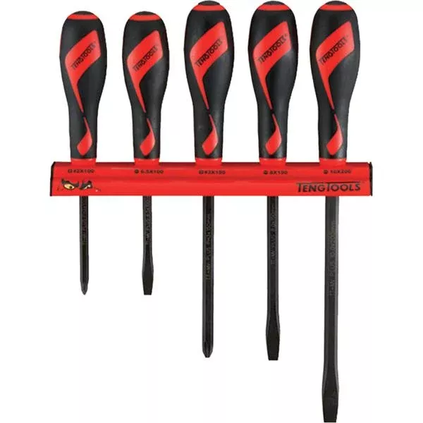 Teng 5Pc Md Power Thru S/Driver Set W/Wall Rack | Tool Tray Sets