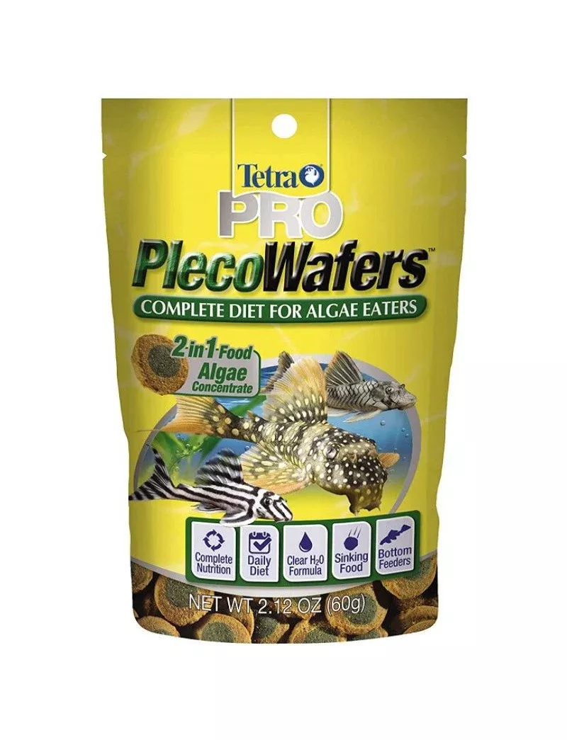 Tetra Pro Pleco Wafers Complete Diet For Algae Eaters 2.12 oz