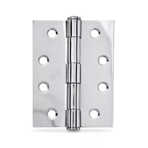 Trio Architectural Butt Hinge 100 x 75 x 2.5mm Fixed Pin Chrome Plated