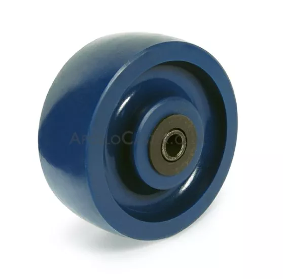 Wheel; 4" x 2"; Polyurethane (One piece solid); Roller Brng; 3/4" Bore; 2-7/16" Hub Length; 800# (Item #88289)