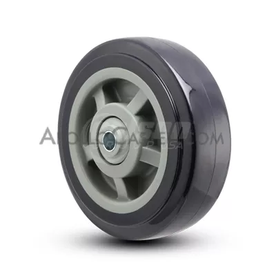 Wheel; 8" x 2"; Blue Thermo-Urethane; Sealed Prec Ball Brng; 1/2" Bore; 2-7/16" Hub Length; 1200# (Item #87721)