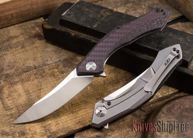 Zero Tolerance: 0462 Sinkevich Flipper - Red Carbon Fiber - Titanium - CPM-20CV