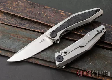 Zero Tolerance: 0470 Sinkevich Flipper - Titanium & Marbled Carbon Fiber - CPM-20CV